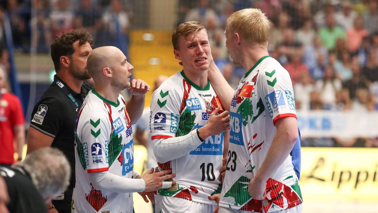 Gisli Kristjansson musste von seinen Mitspielern getröstet werden