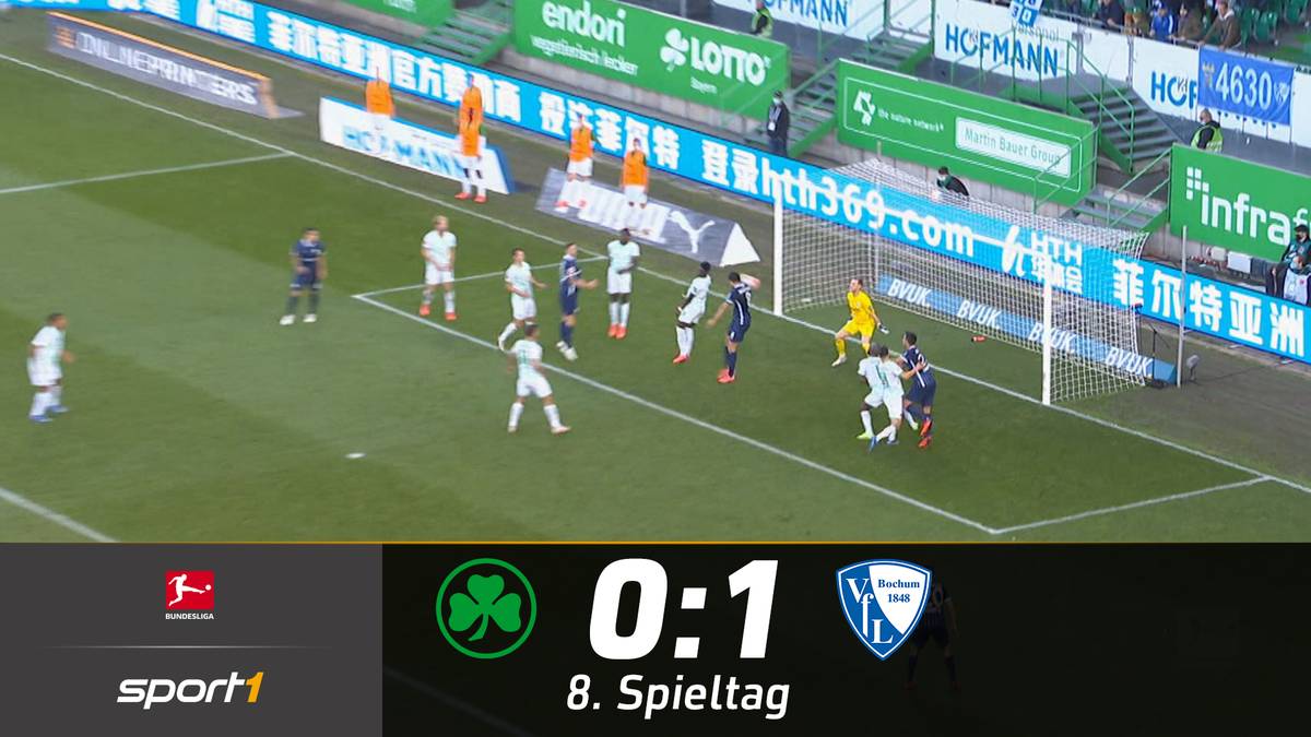 SpVgg Greuther Fürth -VfL Bochum (0:1): Tore und Highlights | Bundesliga