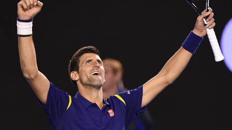 Novak Djokovic jubelt
