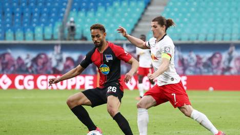 RB Leipzigs Marcel Sabitzer (re.) könnte am gegen die Hertha sein erstes Bundesligaspiel der Saison bestreiten