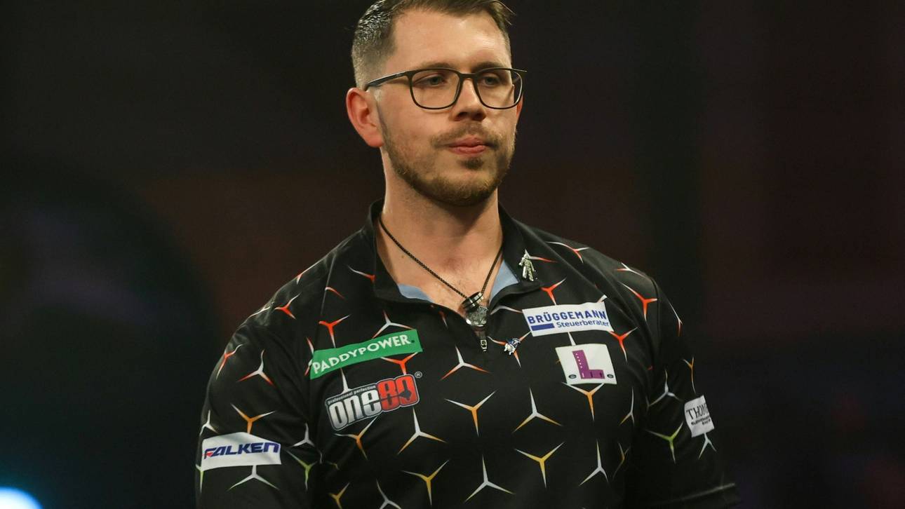 Wenig unterliegt Plaisier: Erster Deutscher bei Darts-WM raus