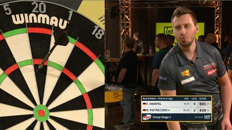 Florian Hempel befindet sich auf einer Mission: Im Spiel gegen Ricardo Pietreczko lässt der 32-Jährige nichts anbrennen und gewinnt seine fünfte Partie bei der Europe Super League.