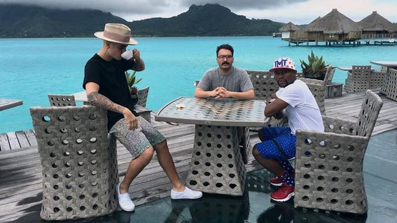 Mayweather trifft sich mit Bieber