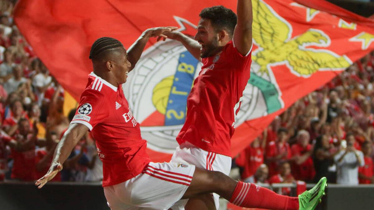 Goncalo Ramos (r.) hatte in der laufenden Saison schon reichlich Benfica-Tore zu bejubeln