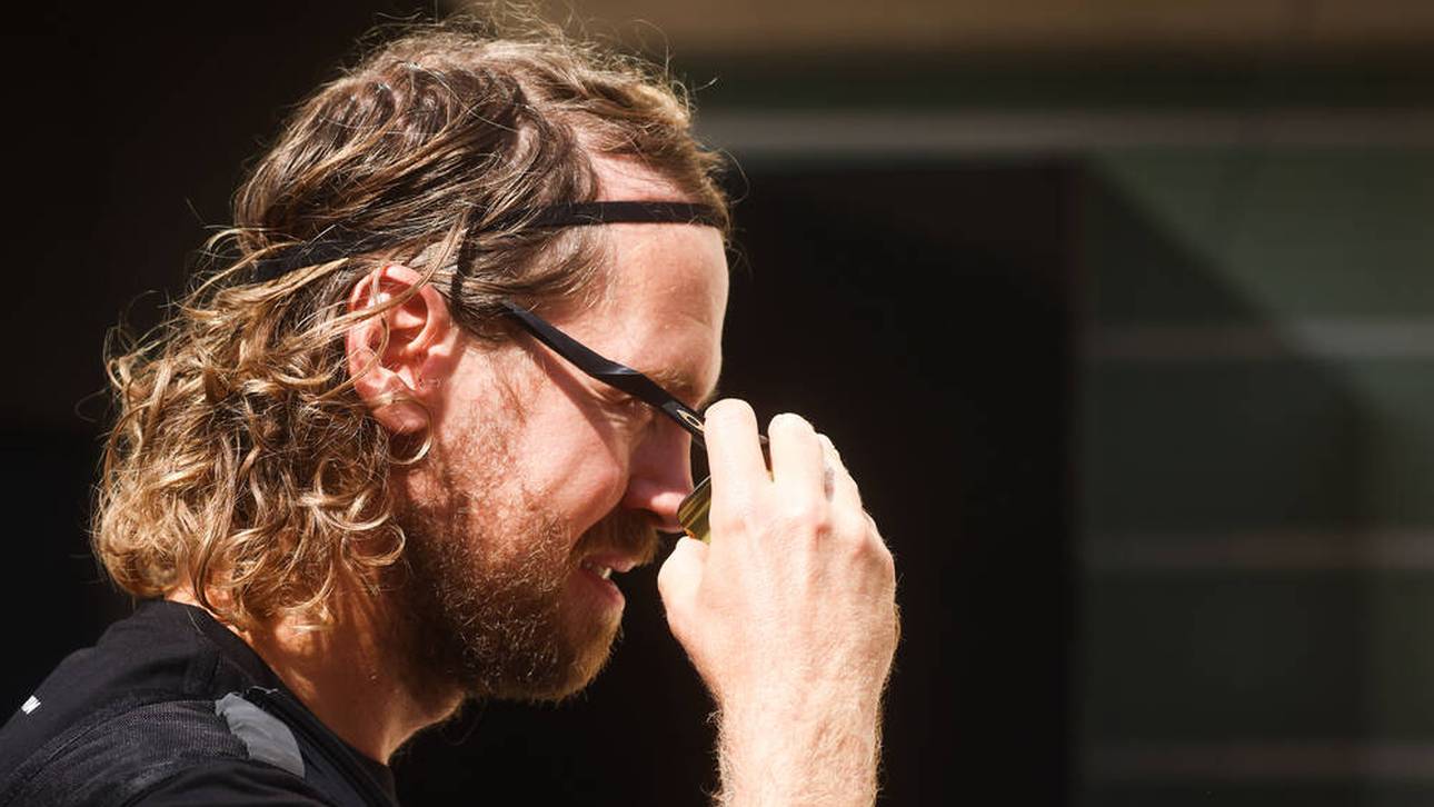 Vettel wieder in der Boxengasse