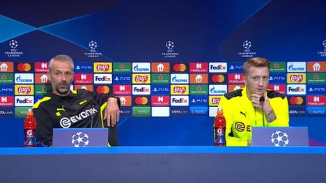 Kuriose Nummer auf der Pressekonferenz des BVB. Der türkische Dolmetscher verwechselt Marco Reus mit Nationalmannschaftskollege Timo Werner und sorgt damit für Lacher.