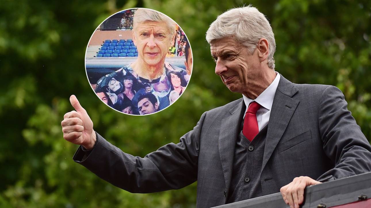 Wenger trägt schräges Shirt
