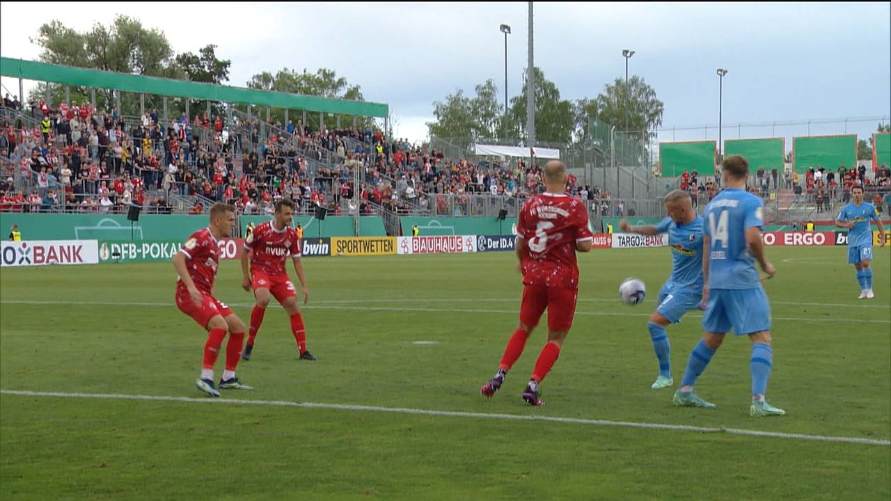 Würzburger Kickers - SC Freiburg (0:1): Tor und Highlights | DFB-Pokal