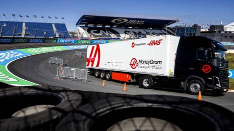 Die Haas-Trucks wurden in Zandvoort beschlagnahmt