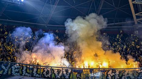 Maccabi-Fans beim Gastspiel in Amsterdam