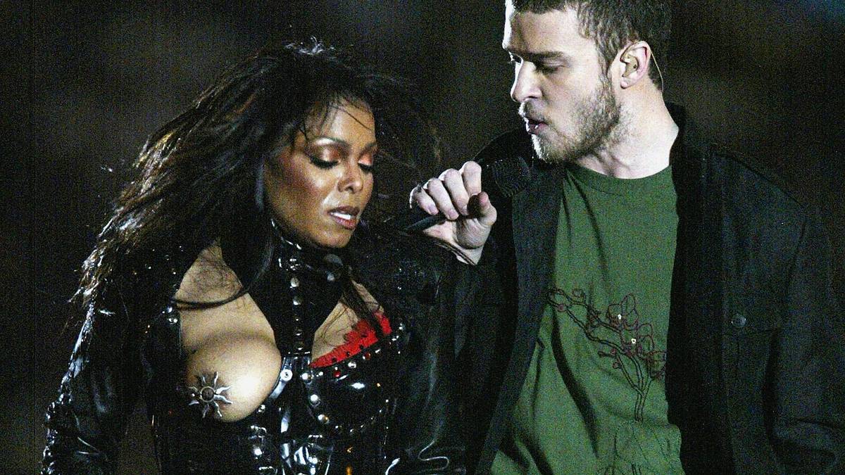 Unfreiwillig entblößte Janet Jackson 2004 eine Brust