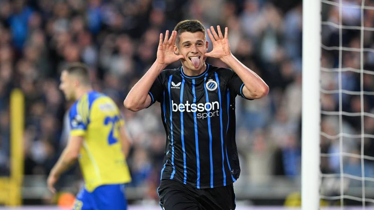 Nicolò Tresoldi hat mit Brügge gute Chanen auf den Titel in Belgien