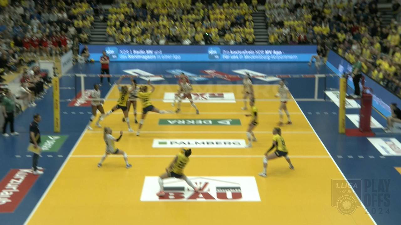 Volleyball Bundesliga: SSC Palmberg Schwerin trotzt Potsdam und beinahe-KO