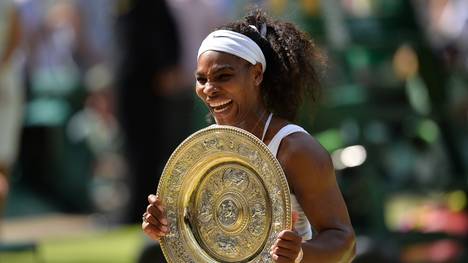 Serena Williams feiert ihren sechsten Triumph in Wimbledon