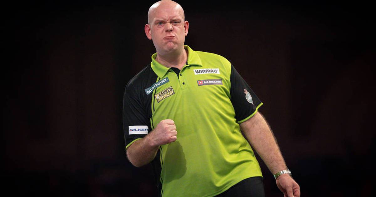 DartsWM 2025 MvG mit Mühe im Achtelfinale