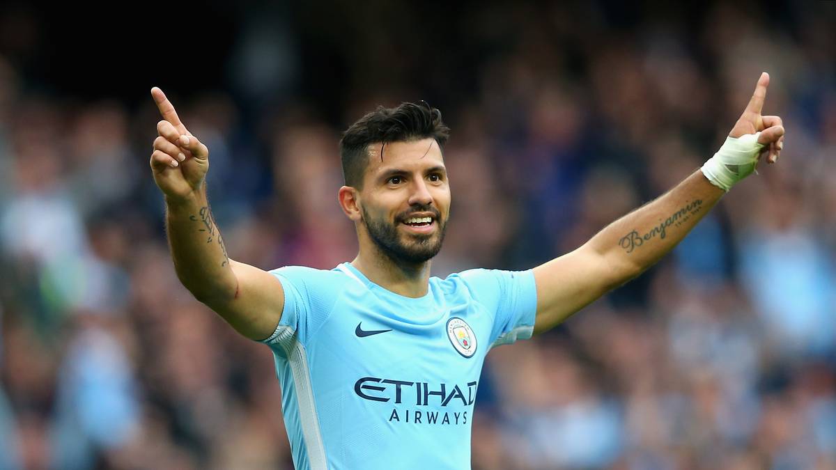 PLATZ 10 - SERGIO AGUERO (MANCHESTER CITY): Der Argentinier von den Skyblues kann sogar eine noch bessere Quote vorweisen. Er kommt ebenfalls auf sechs Saisontore, traf im Schnitt aber alle 78 Minuten