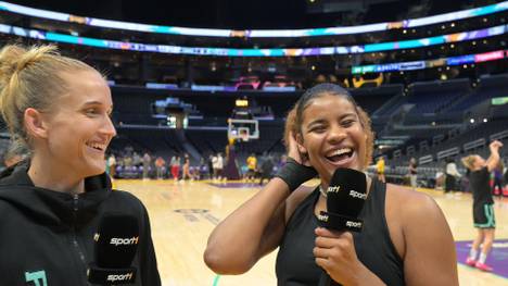 Im exklusiven SPORT1-Doppel-Interview mit Nyara Sabally und Leonie Fiebich, sprechen die deutschen WNBA-Spielerinnen von New York Liberty und Olympia-Teilnehmerinnen über deren Titelambitionen und ein Schwesterduell.