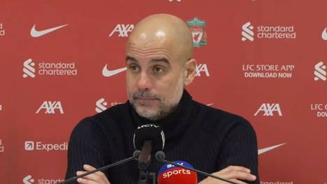 Pep Guardiola, Trainer von Manchester City, begründet nach dem Topspiel gegen den FC Liverpool, warum er Spielmacher Kevin De Bruyne ausgewechselt hat; dieser war genervt bei der Auswechslung.