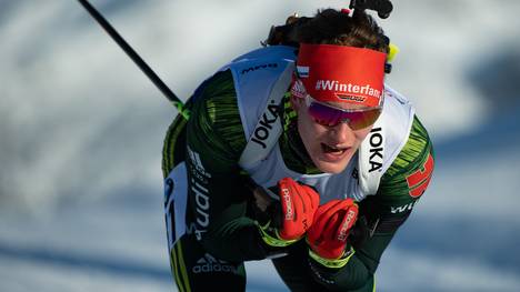Benedikt Doll gewann bei der Biathlon-WM 2017 Gold im Sprint
