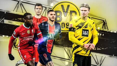 Rüstet der BVB in Sachen Mittelstürmer noch einmal auf? Denkbar wären unter anderem ein Star von PSG und einer vom FC Liverpool.