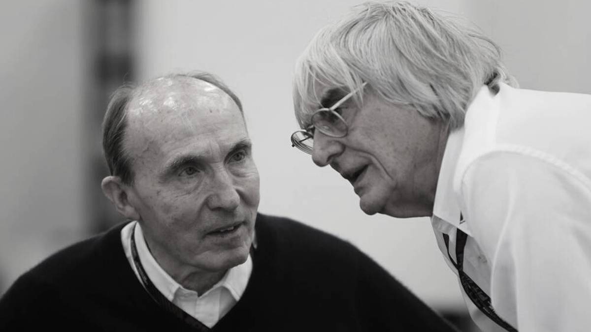 Frank Williams (l.) und Bernie Ecclestone (r.) waren gut befreundet