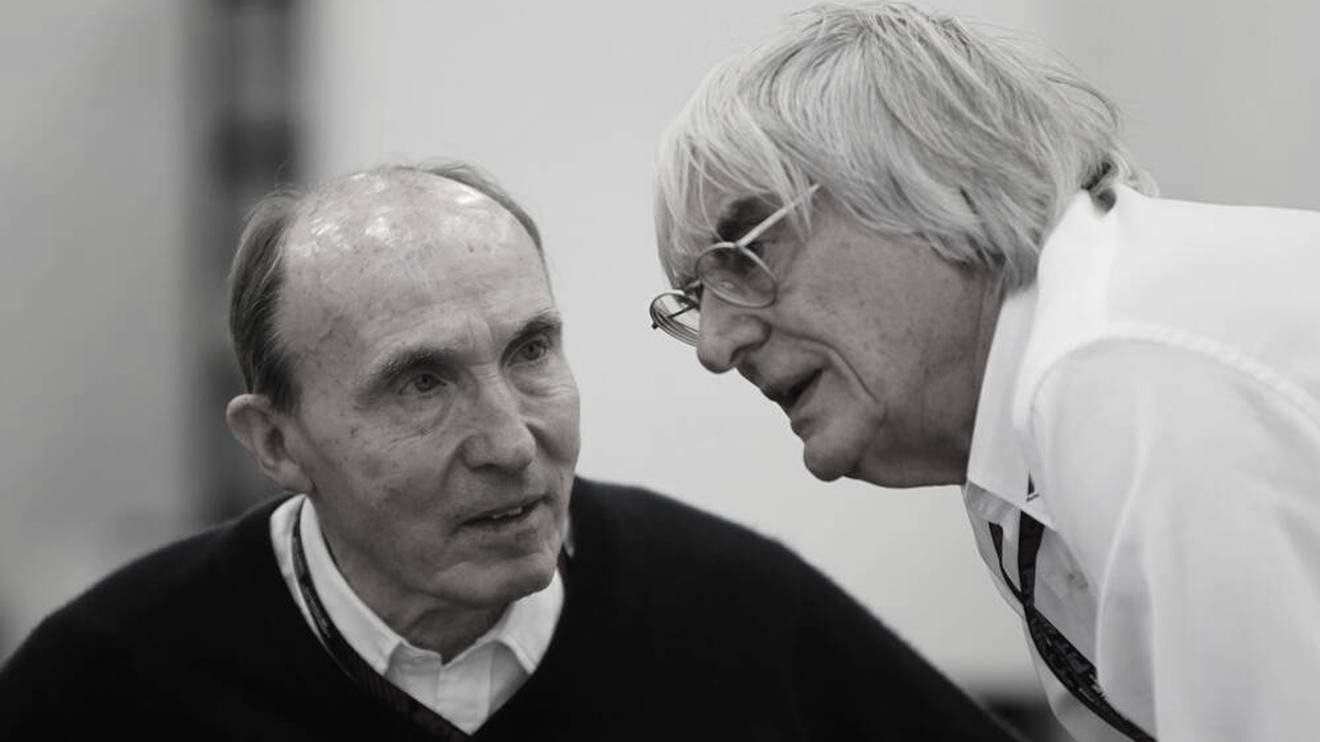 Frank Williams (l.) und Bernie Ecclestone (r.) waren gut befreundet