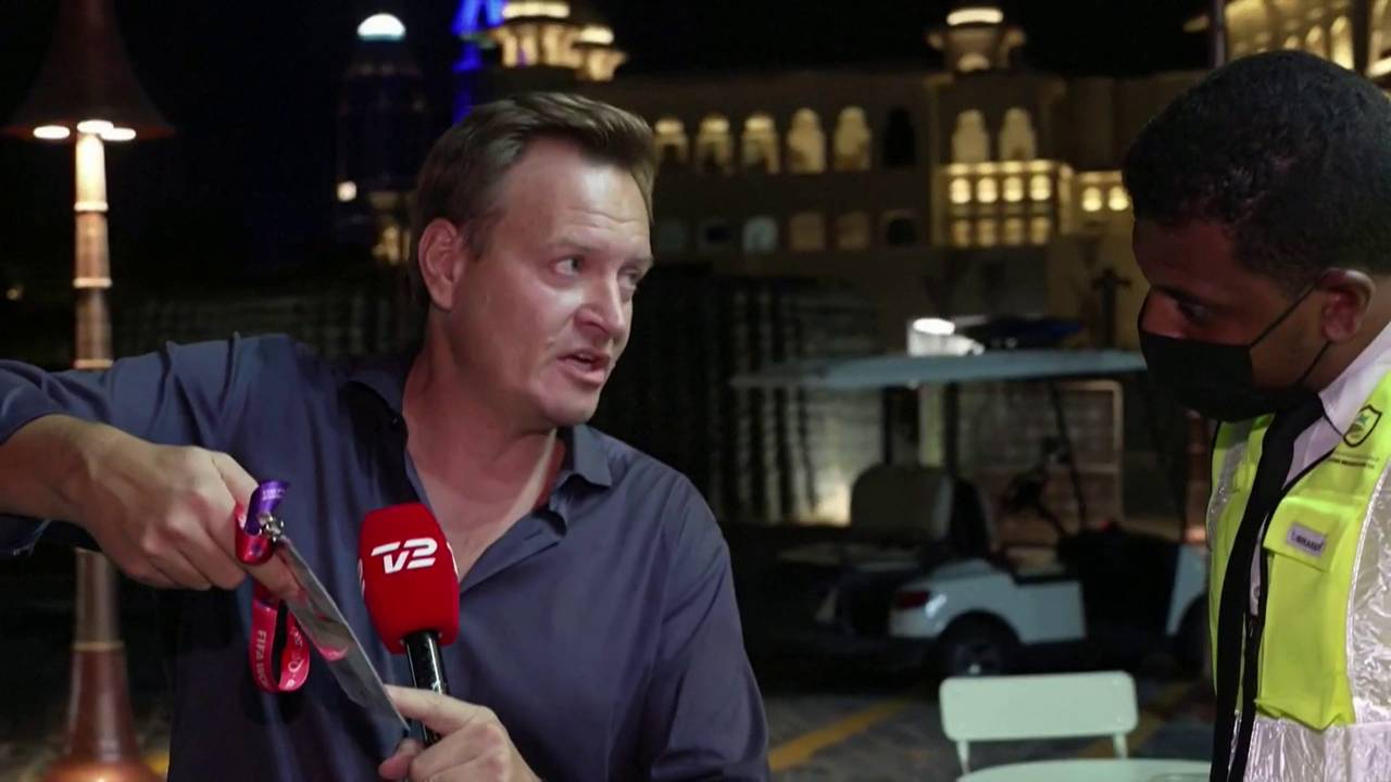 WM 2022: Dänischer TV-Reporter von katarischen Securities attackiert
