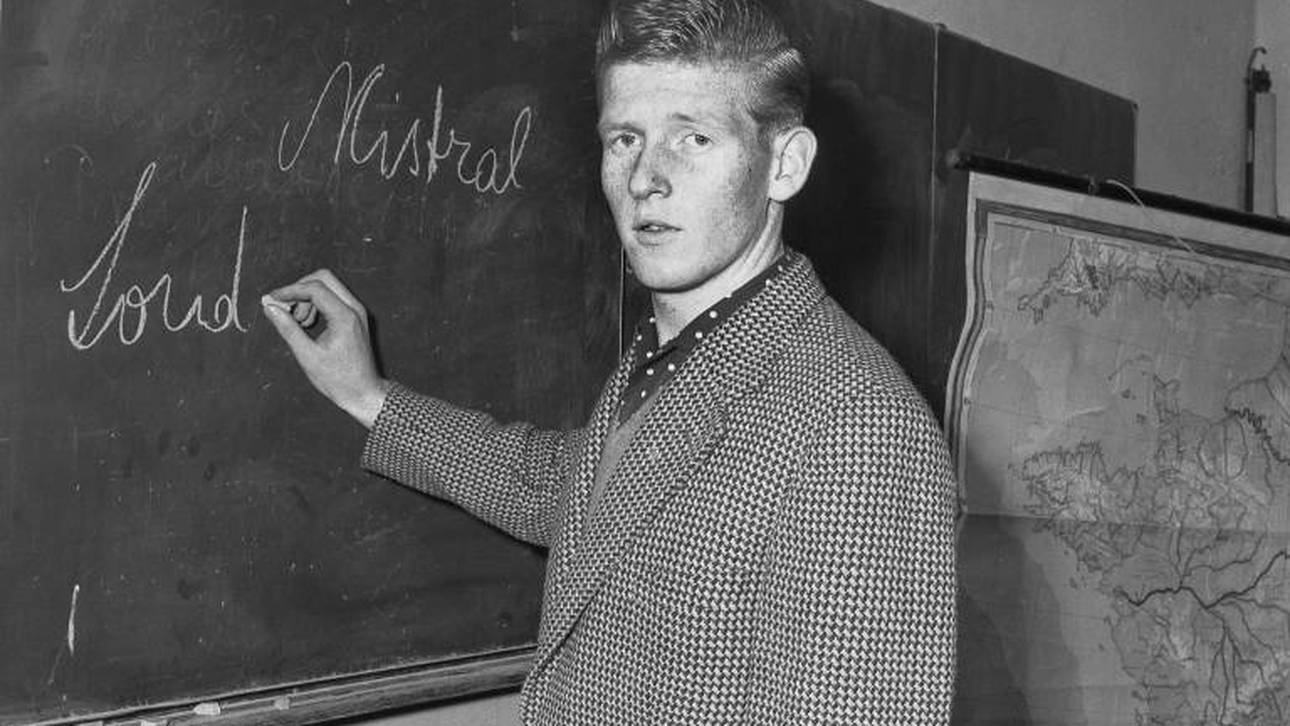 Karl-Heinz Schnellinger als Schüler während seiner Zeit in Düren