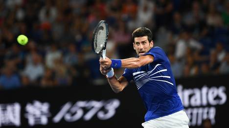 Novak Djokovic zog ohne Satzverlust in die dritte Runde ein