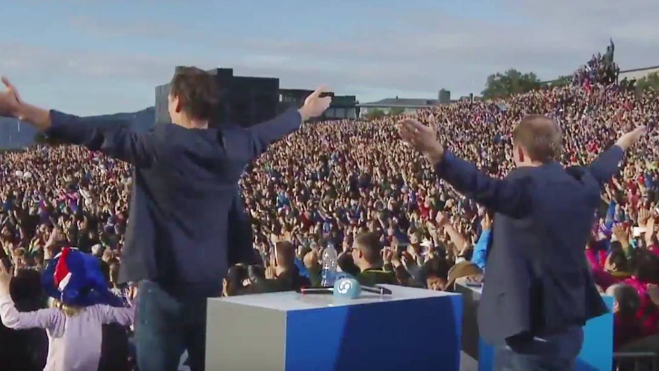 Riesen-Party: Island feiert EM-Helden