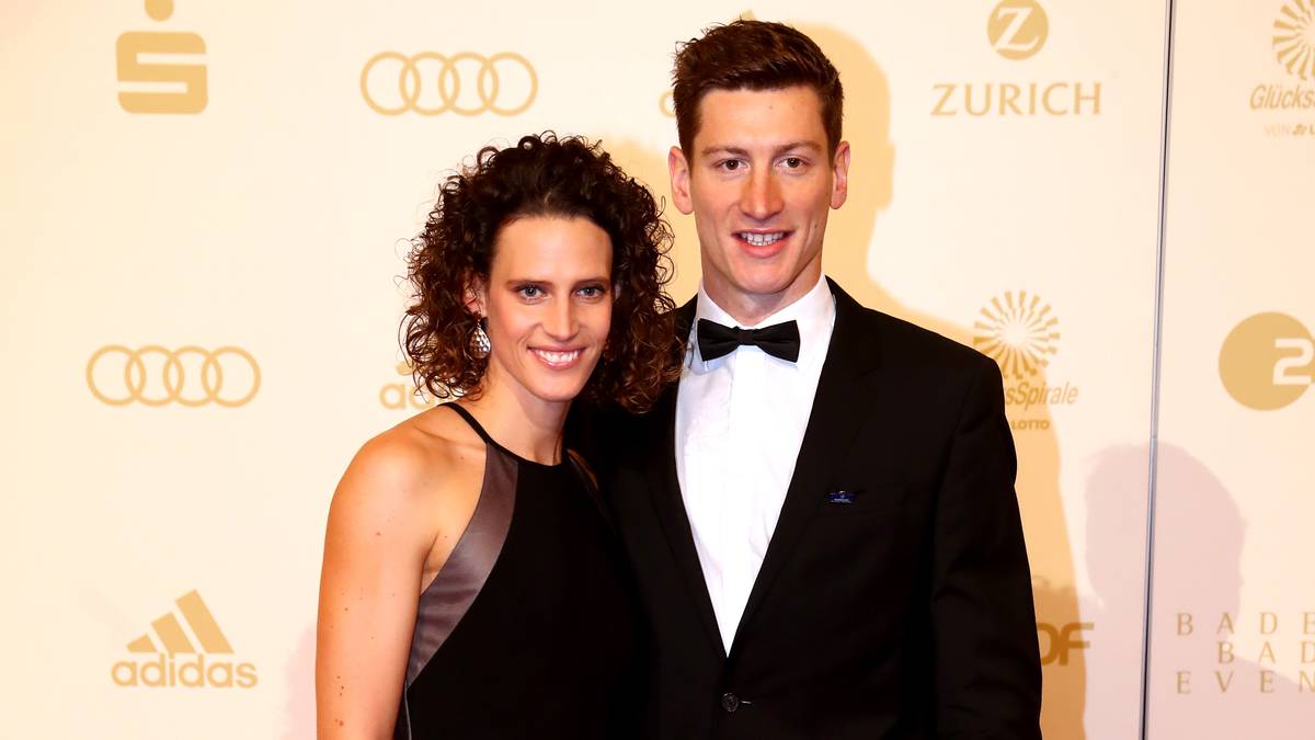 Auch die Moderne Fünfkämpferin Lena Schöneborn ist mit ihrem Partner Alexander Nobis zu Gast auf der Gala in Baden-Baden