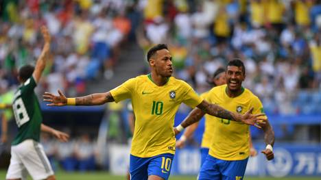 Neymar erzielte das 227. Tor für Brasilien in der WM-Geschichte