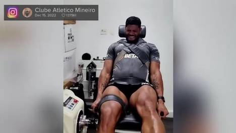 Der brasilianische Fußball-Star Hulk macht seinem Namen weiter alle Ehre. Der 36-Jährige zeigt sich bei seinem Bein-Training während der Saisonvorbereitung. 