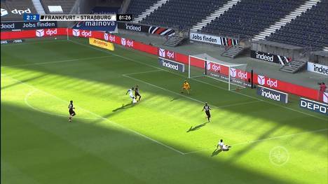 Eintracht Frankfurt muss in der Vorbereitung noch an der Defensive arbeiten. Gegen Racing Straßburg offenbarte der Bundesligist hinten zu viele Schwächen.