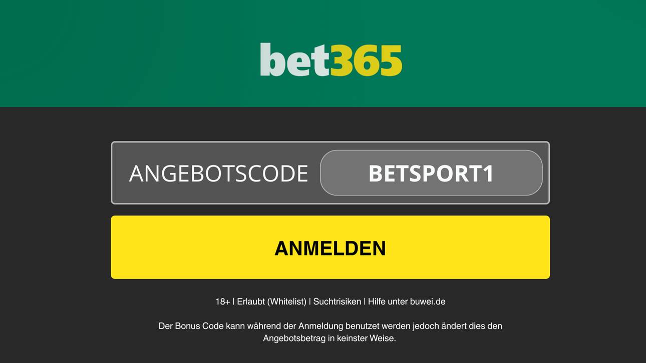 Bet365 Bonuscode “BETSPORT1”