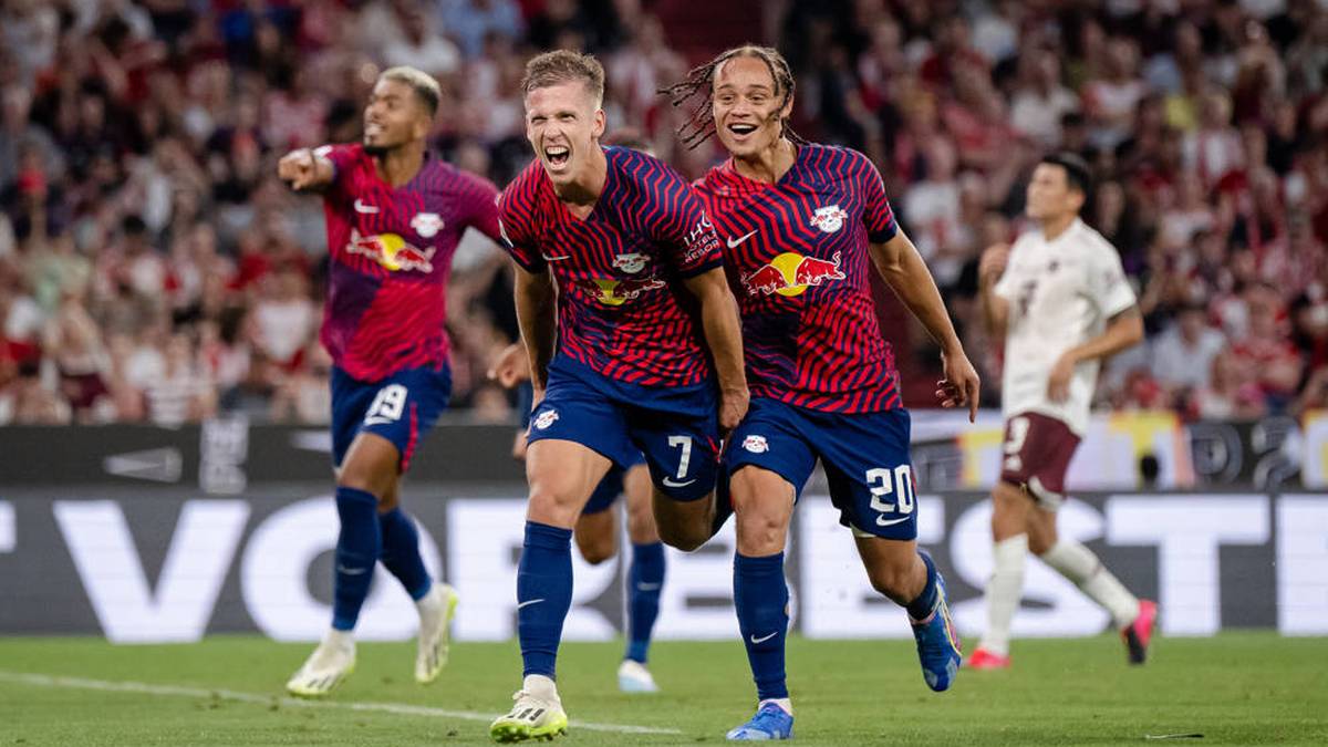 Leipzigs Dani Olmo und Xavi Simons schockten den FC Bayern im Supercup