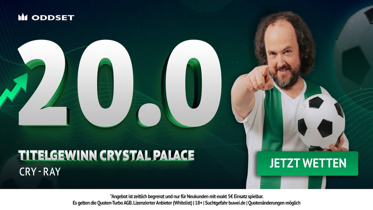 20er-Quote auf Crystal Palace! ODDSET zündet den Quoten-Turbo zum Conference League Finale!