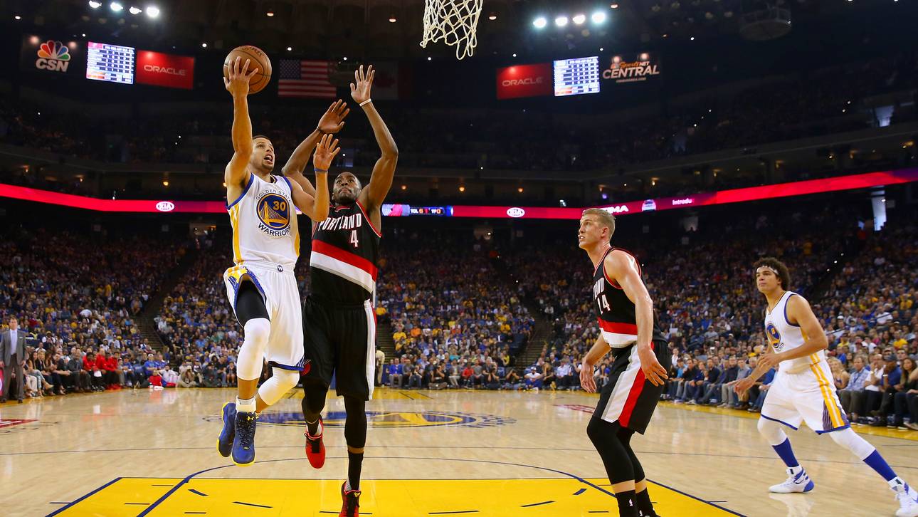 Curry gewinnt Wettballern gegen Lillard