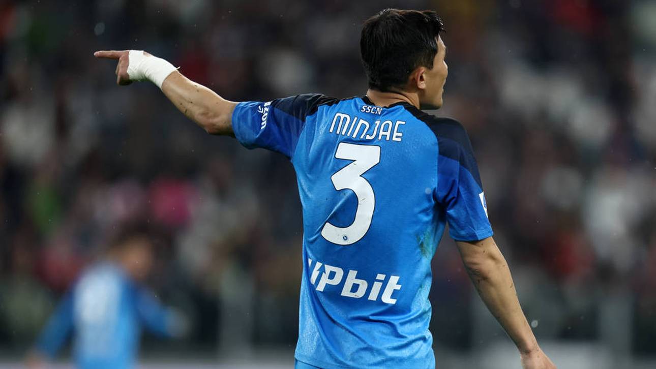 Kim Min-jae trägt auf dem Napoli-Trikot seinen Vornamen