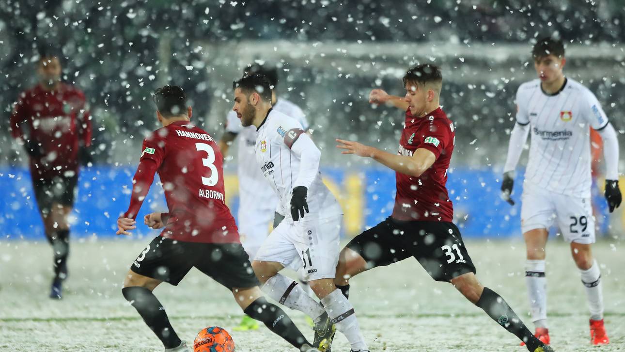 Havertz rettet Bayer im Schneechaos