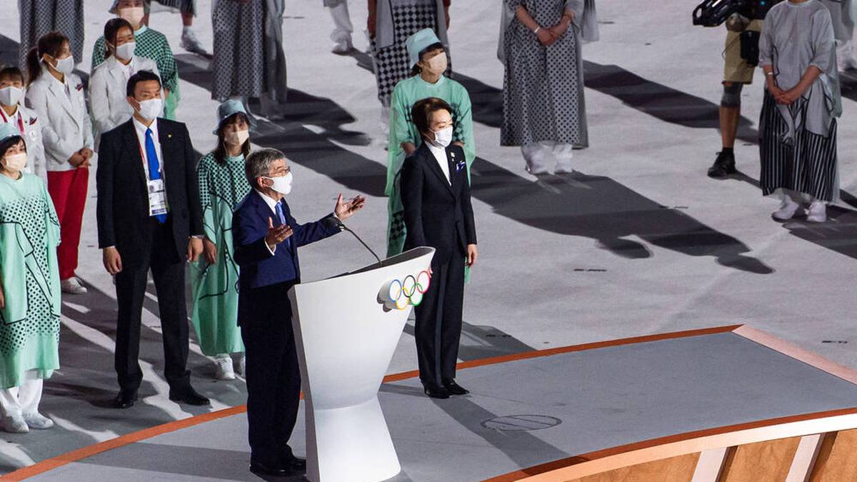 IOC-Präsident Thomas Bach hält seine Eröffnungsrede