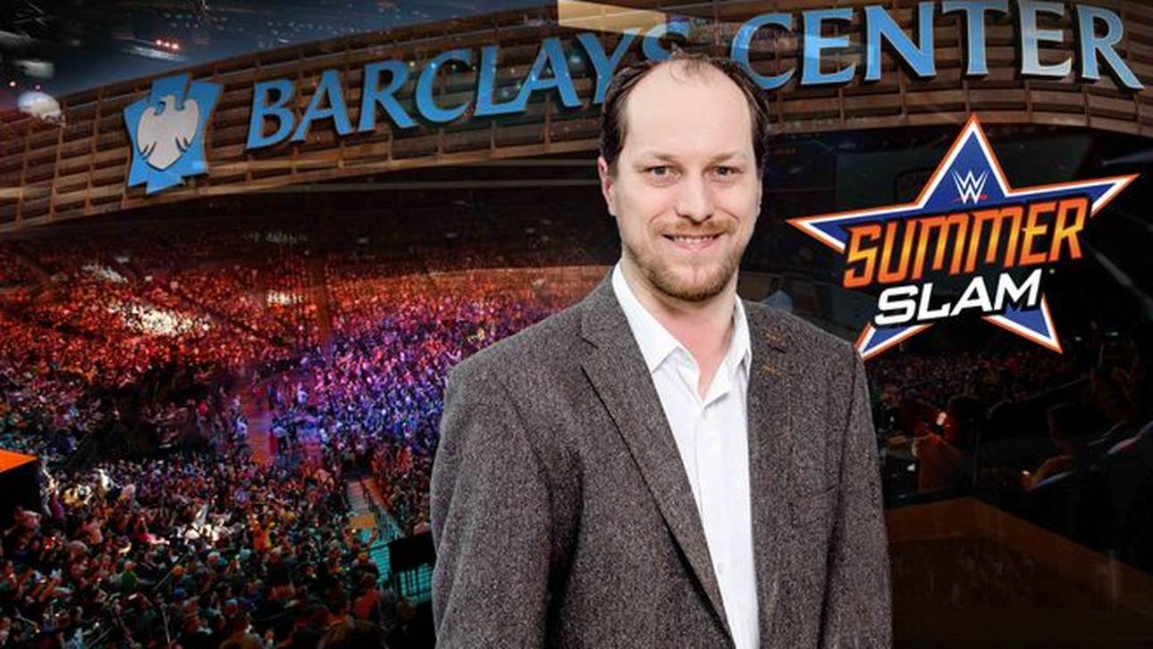 SPORT1-Redakteur Martin Hoffmann ist beim SummerSlam vor Ort