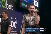 Ricardo Pietreczko schlägt Simon Whitlock bei der German Darts Champion­ship mit 6:3 und spielt im Achtelfinale gegen Nick Kenny.