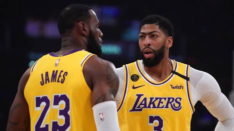 Anthony Davis (r.) stand den Lakers nicht zur Verfügung