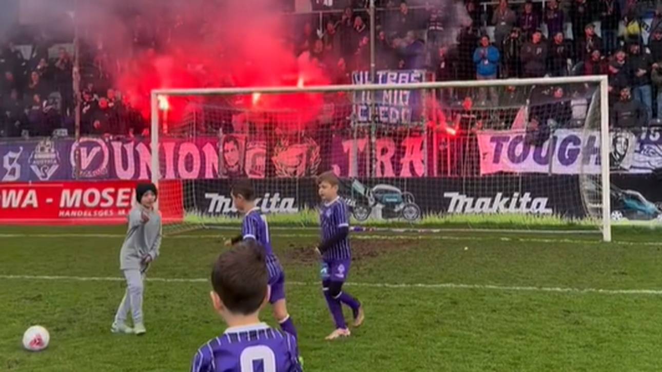 Pyro-Spektakel bei Kinder-Spiel