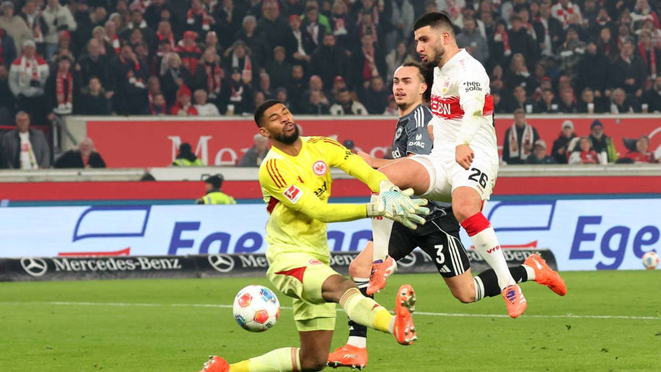 Eintracht Frankfurt fing sich gegen den VfB Stuttgart drei Gegentore