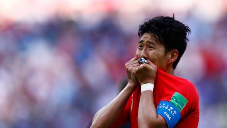 Heung Min Son kann sein Glück nach dem Sieg über Deutschland kaum fassen