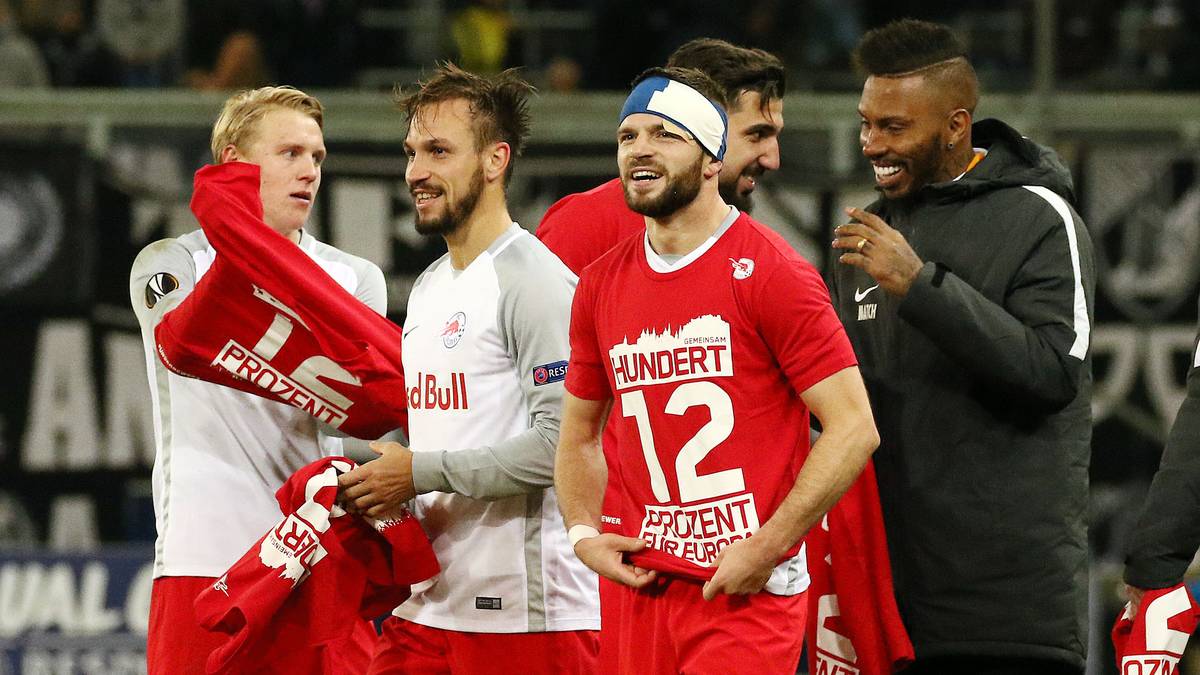 PLATZ 7: RB SALZBURG - Der österreichische Meister zieht vor Olympique Marseille als Tabellenerster in das Sechzehntelfinale ein. Dann kegelt der Klub sensationell den BVB aus dem Wettbewerb 
