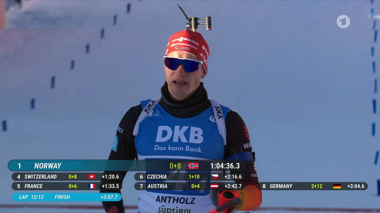 Deutsche Staffel enttäuscht in Antholz