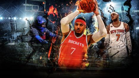 Carmelo Anthony hofft nach Stationen bei den New York Knicks und Oklahoma City Thunder jetzt mit den Houston Rockets wieder auf eine Titel-Chance